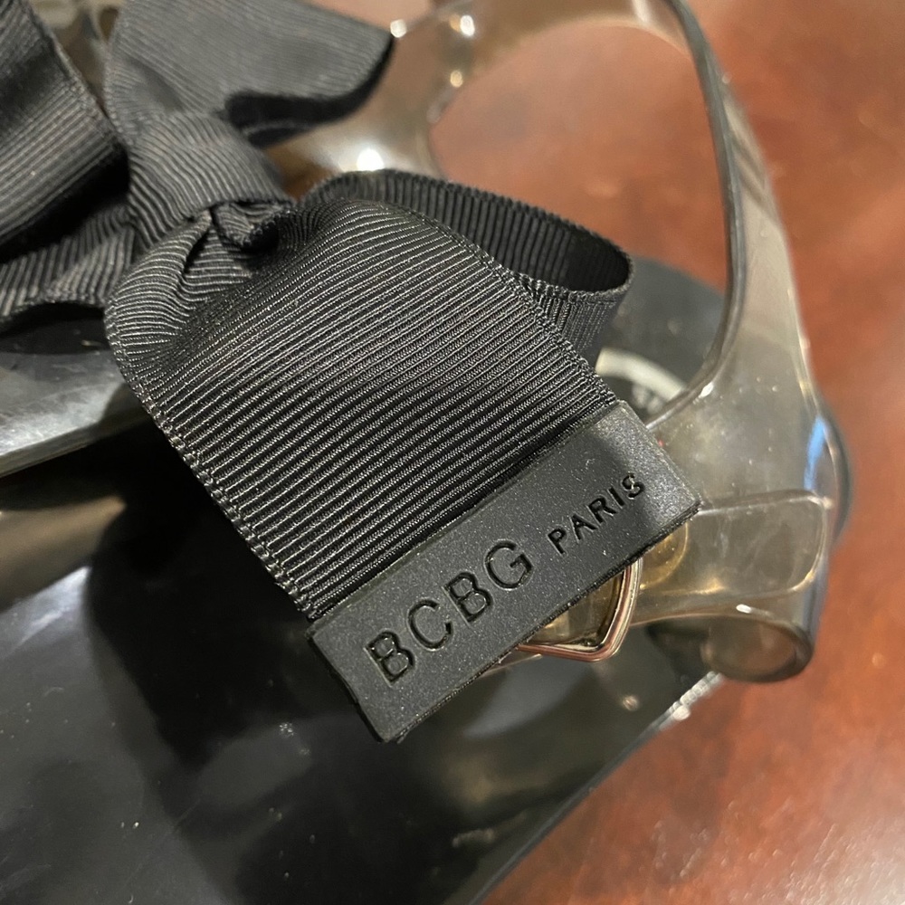 BGBG bow gel sandals
